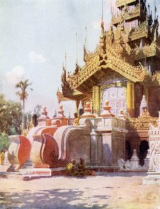 Pórtico del Monasterio Dorado de las Reinas, Mandalay de Robert George Talbot Kelly